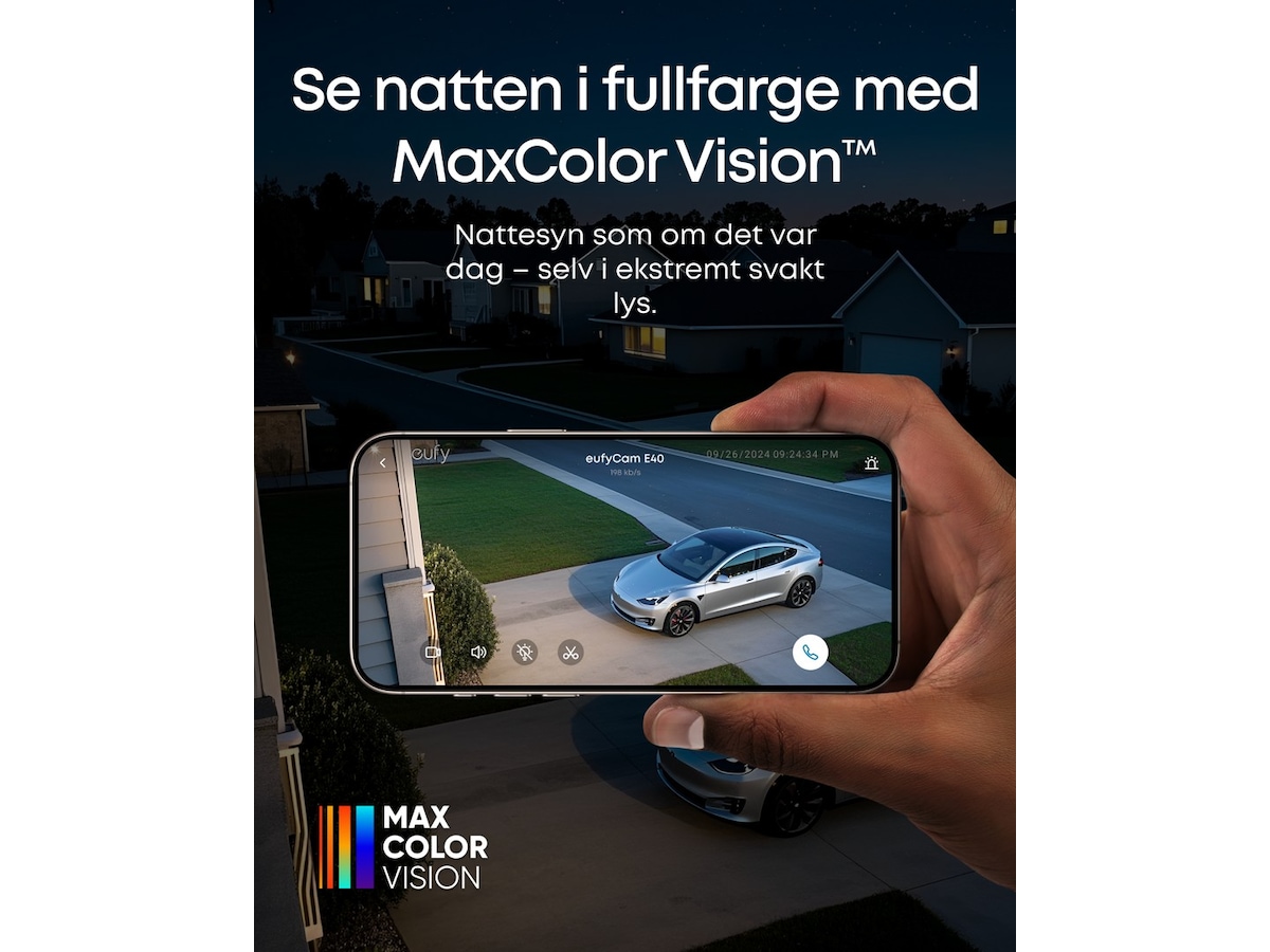 Eufy EufyCam 2x E40 overvåkningskamera (HomeBase S380) Overvåkningskameraer