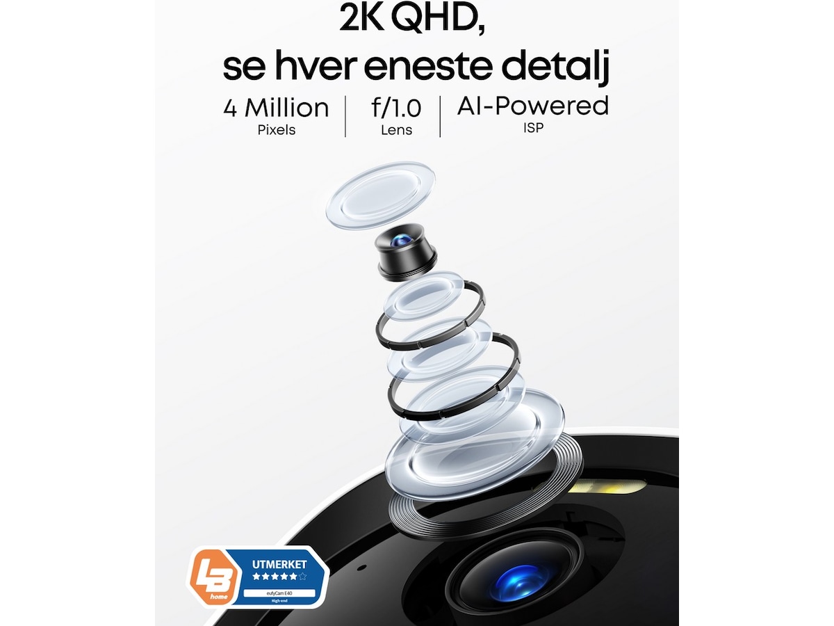 Eufy EufyCam 2x E40 overvåkningskamera (HomeBase S380) Overvåkningskameraer