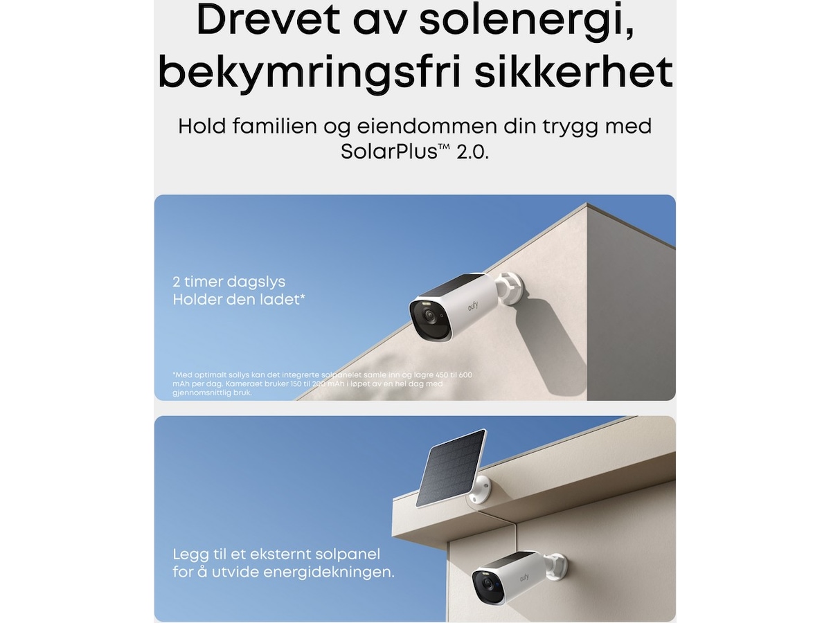 Eufy EufyCam 2x E40 overvåkningskamera (HomeBase S380) Overvåkningskameraer