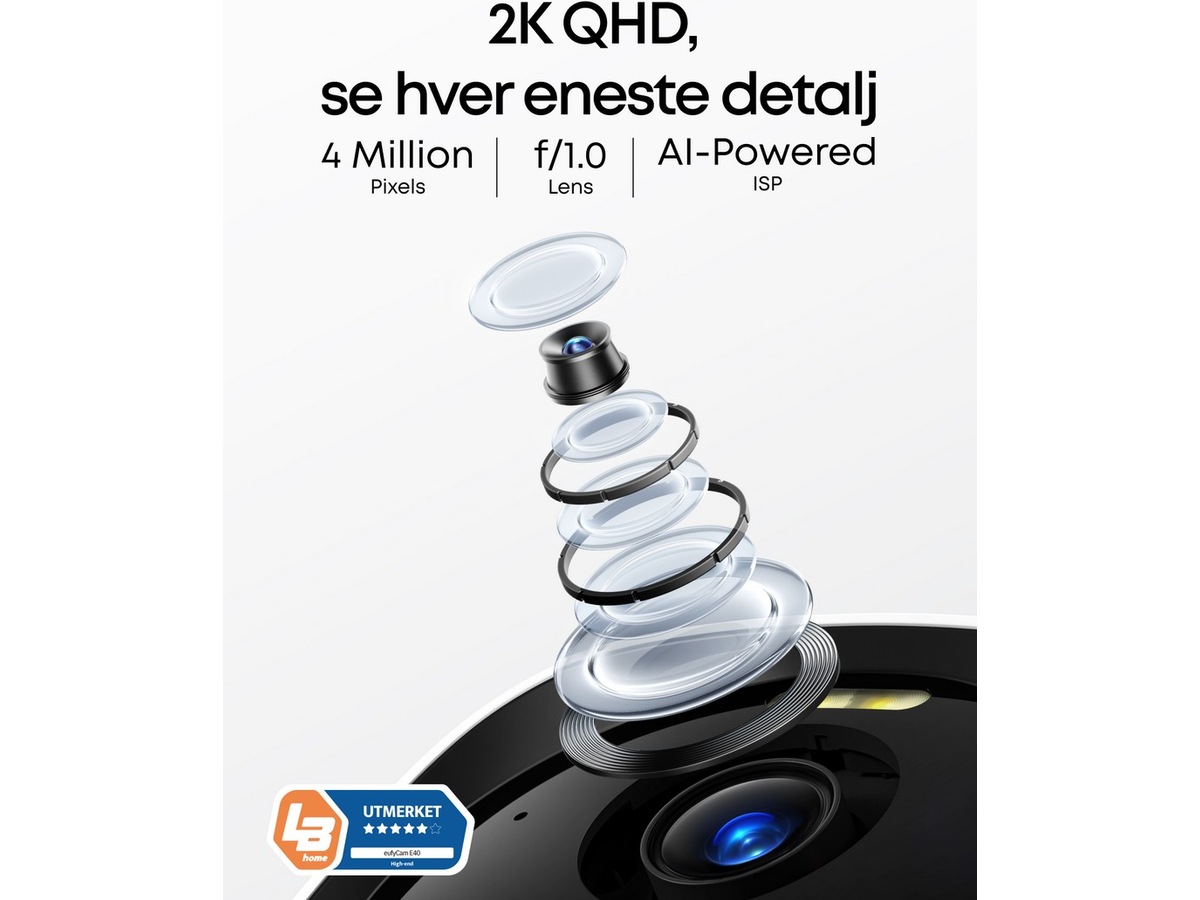 Eufy EufyCam 4x E40 overvåkningskamera (HomeBase S380) Overvåkningskameraer