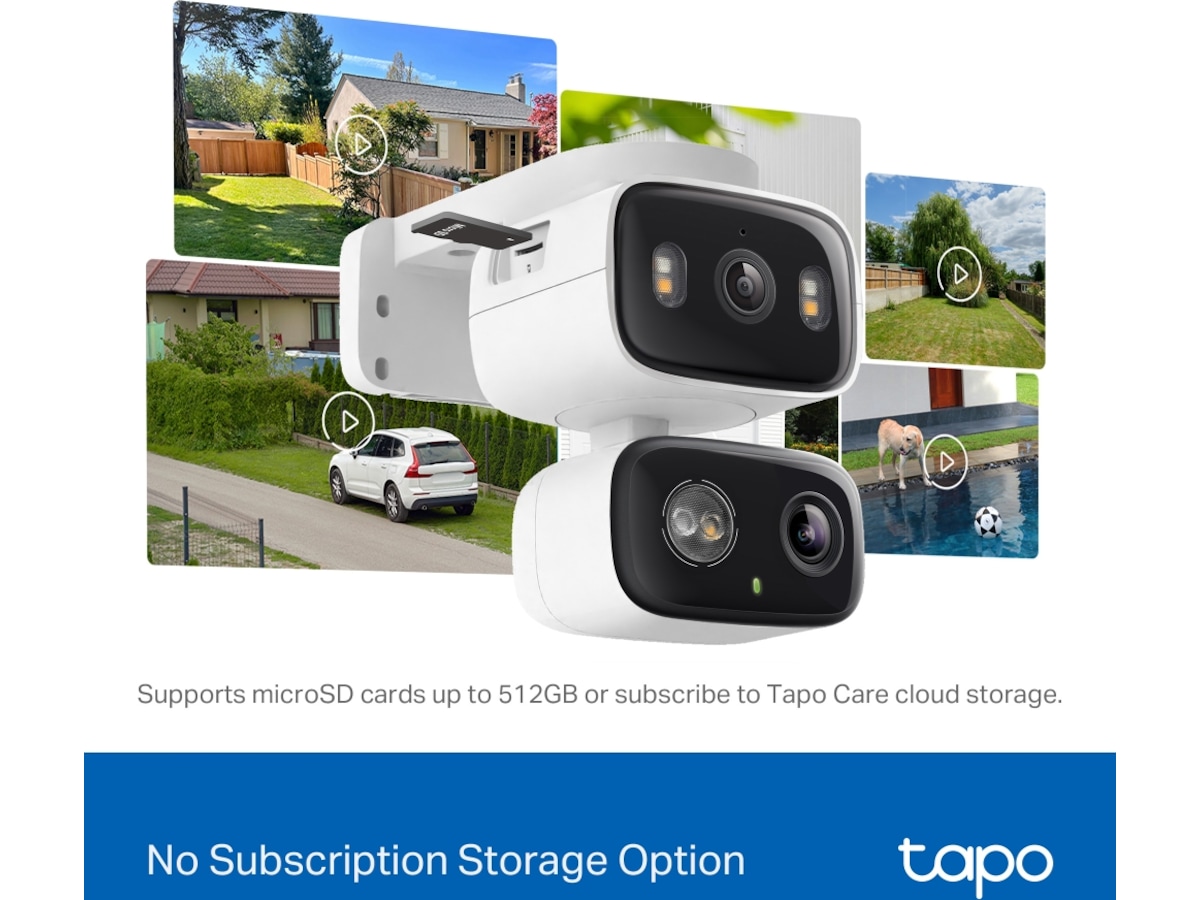 TP-Link Tapo C246D  Indoor/Outdoor Dual Lens overvåkningskamera Overvåkningskameraer