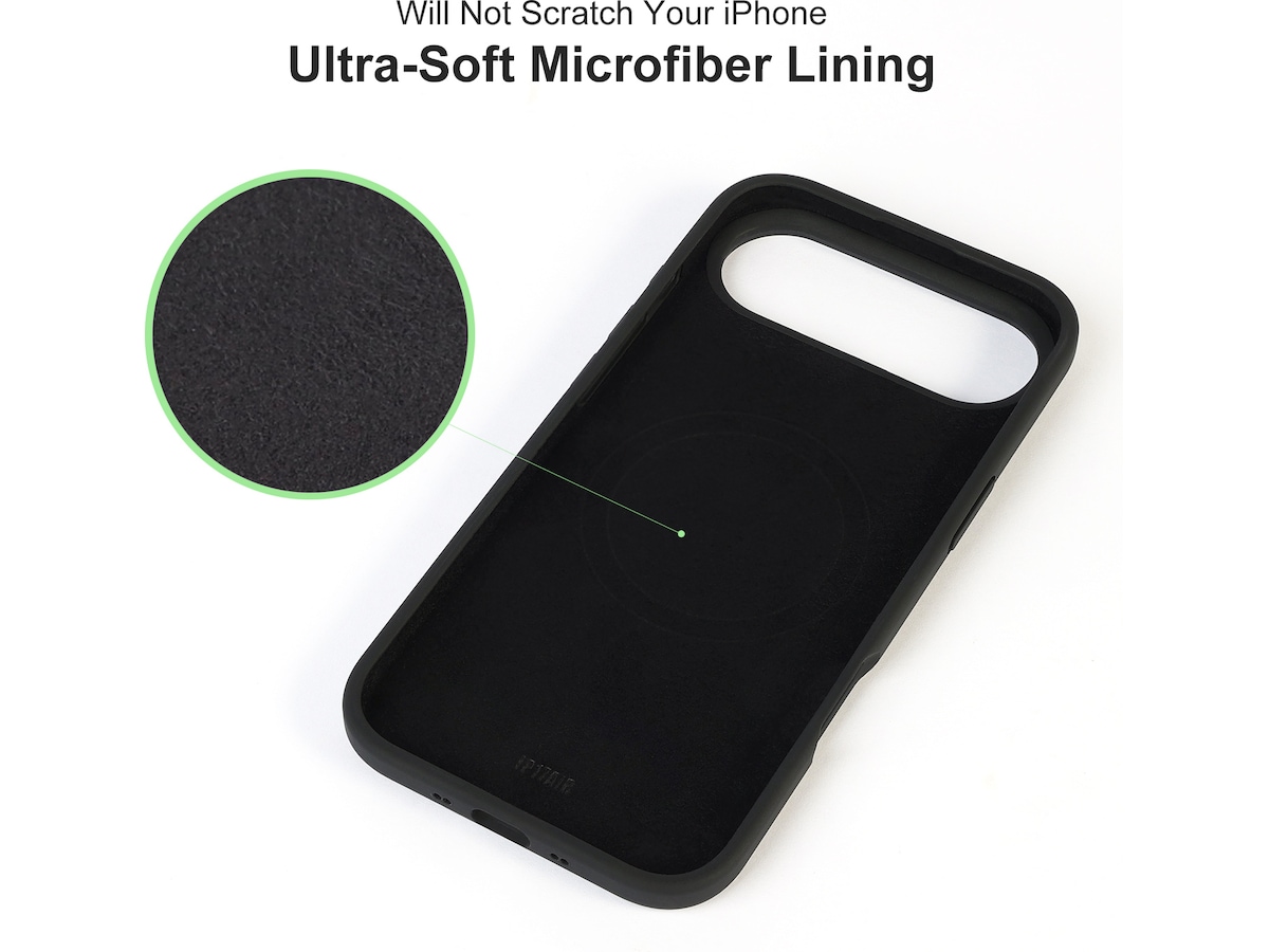 iiglo iPhone Air Magnetic Silikondeksel (sort) Mobildeksel