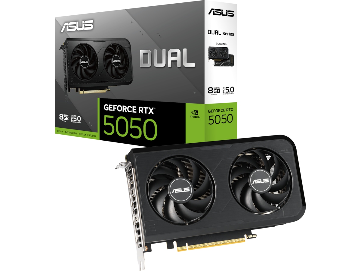 ASUS Dual GeForce RTX™ 5050 8GB GDDR6 Skjermkort