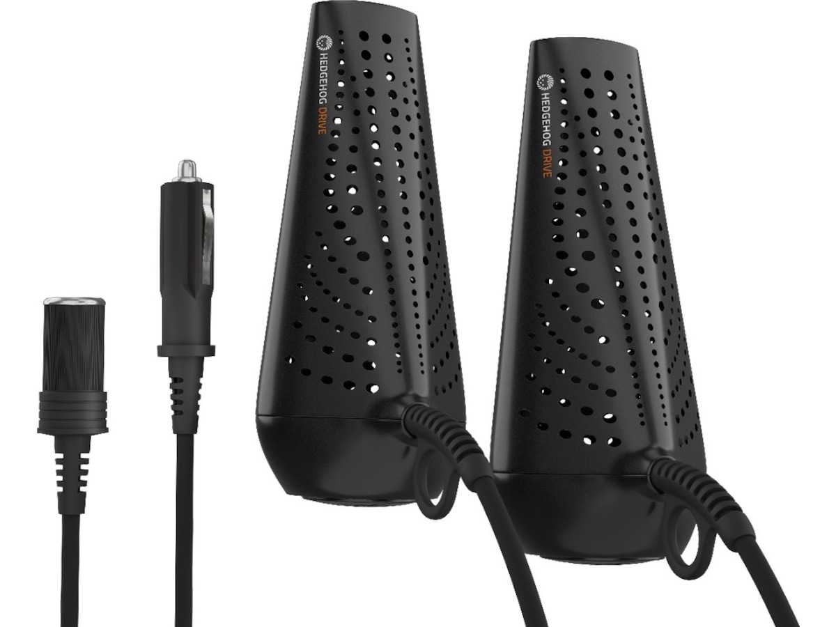 Hedgehog Drive skotørker for bil + strøm lader (sort) Skotørkere