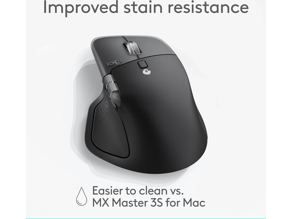 Logitech MX Master 4 for Mac Trådløs Mus (space black) Mus