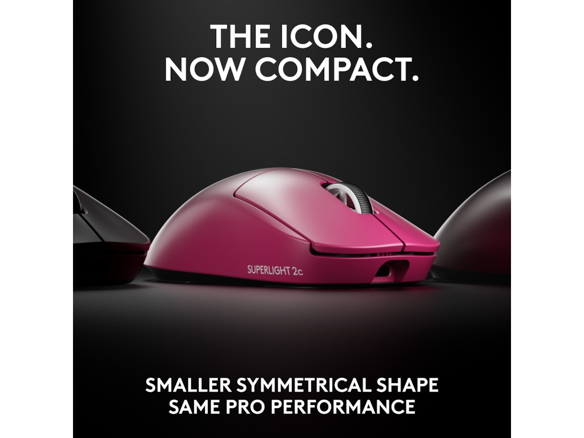 Logitech Pro X Superlight 2c trådløs gamingmus (rosa) Gamingmus