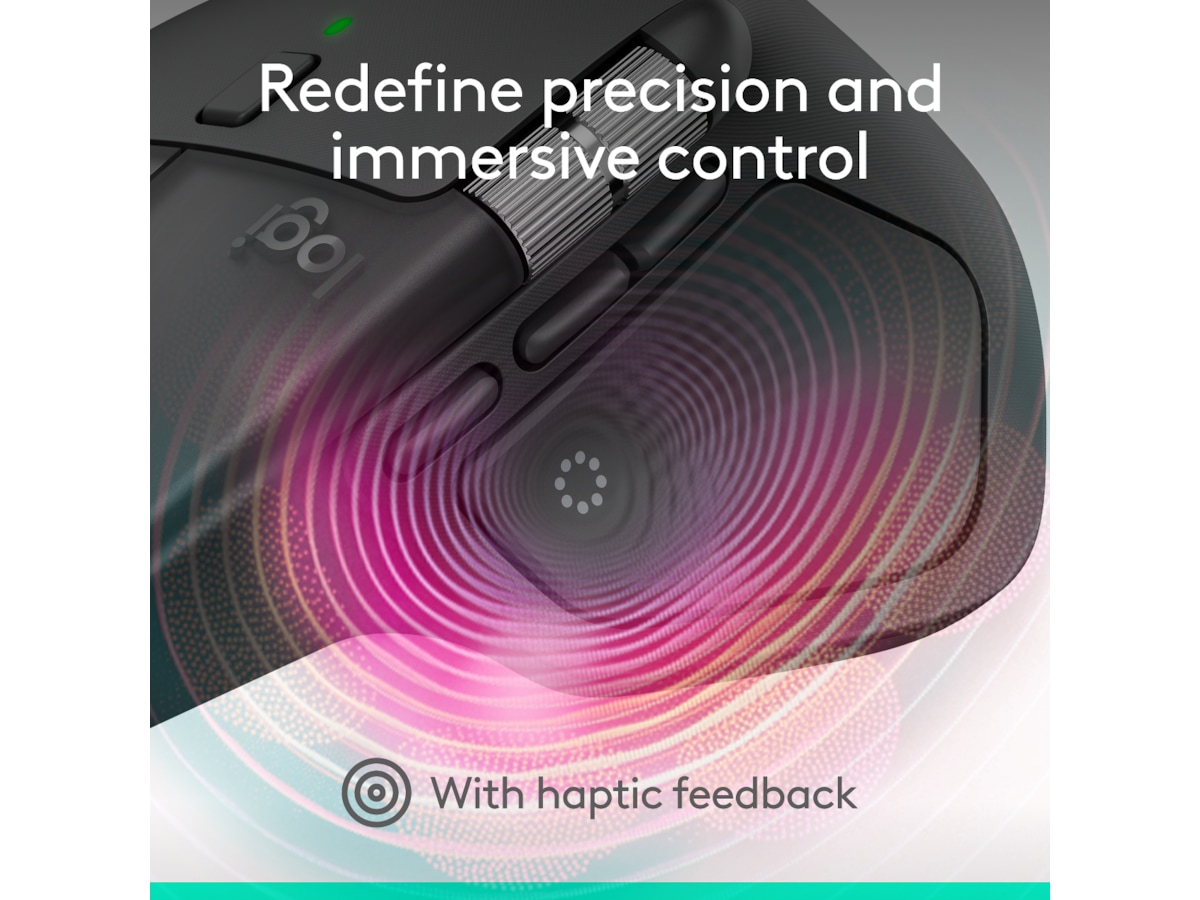 Logitech MX Master 4 Trådløs Ergonomisk Mus (grafittgrå) Mus