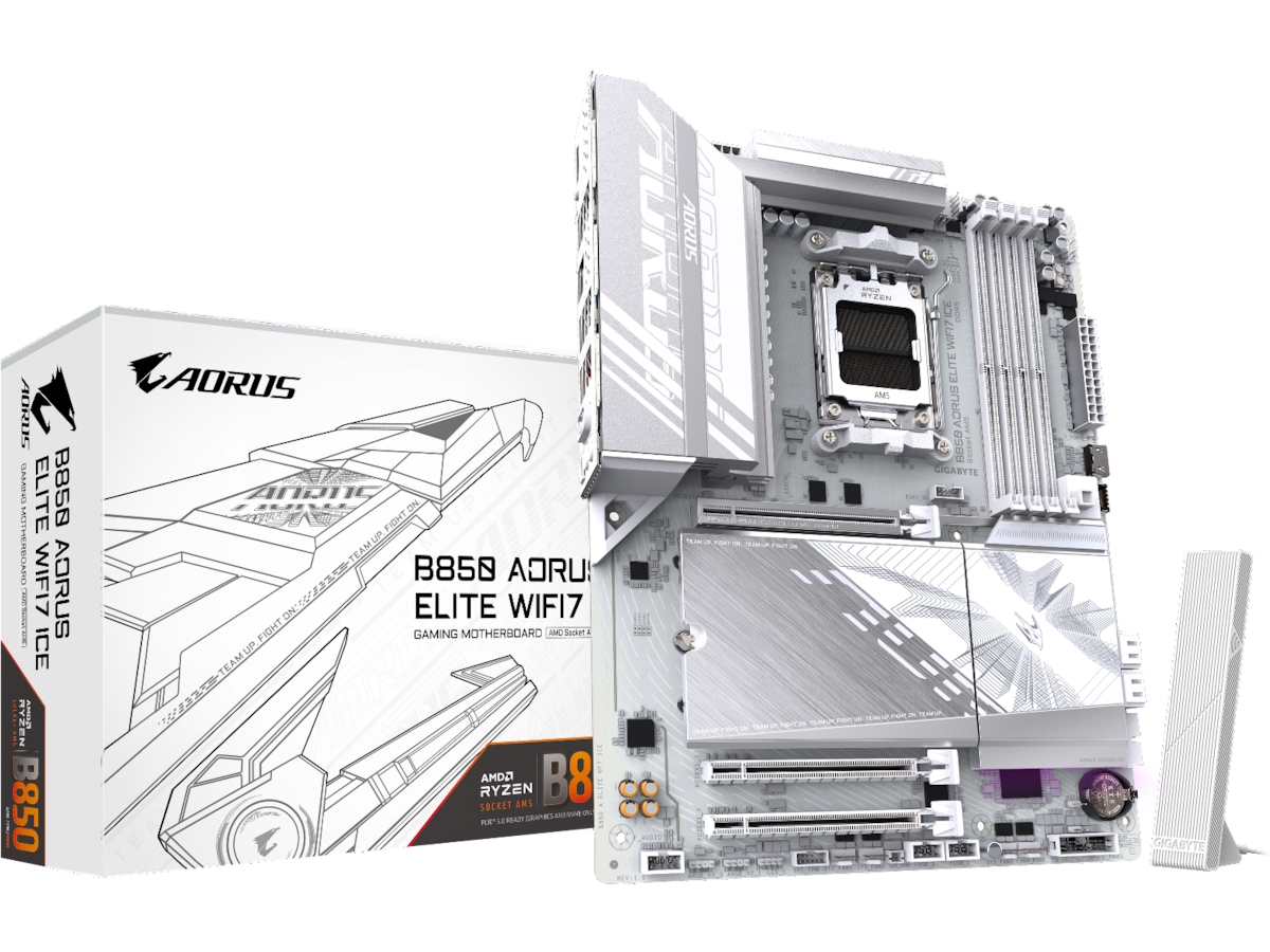 Gigabyte B850 AORUS ELITE WF7 ICE Hovedkort -B-Grade Demo hovedkort