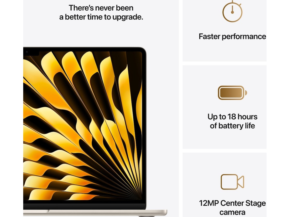MacBook Air 15" M4 (2025) 512GB (stjerneskinn) -B-Grade Demo bærbar PC