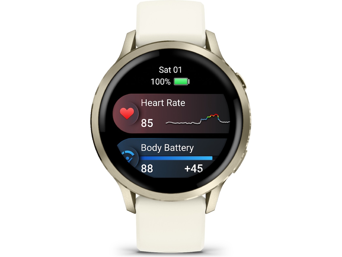 Garmin Venu 4 41mm GPS (lunar gold/bone) Smartklokker