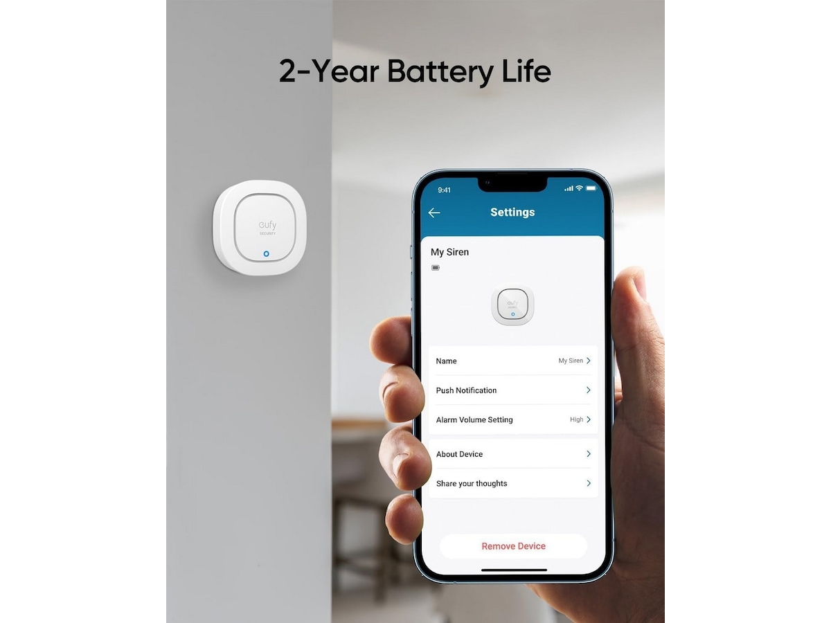Eufy Security Siren Innbruddsalarmer