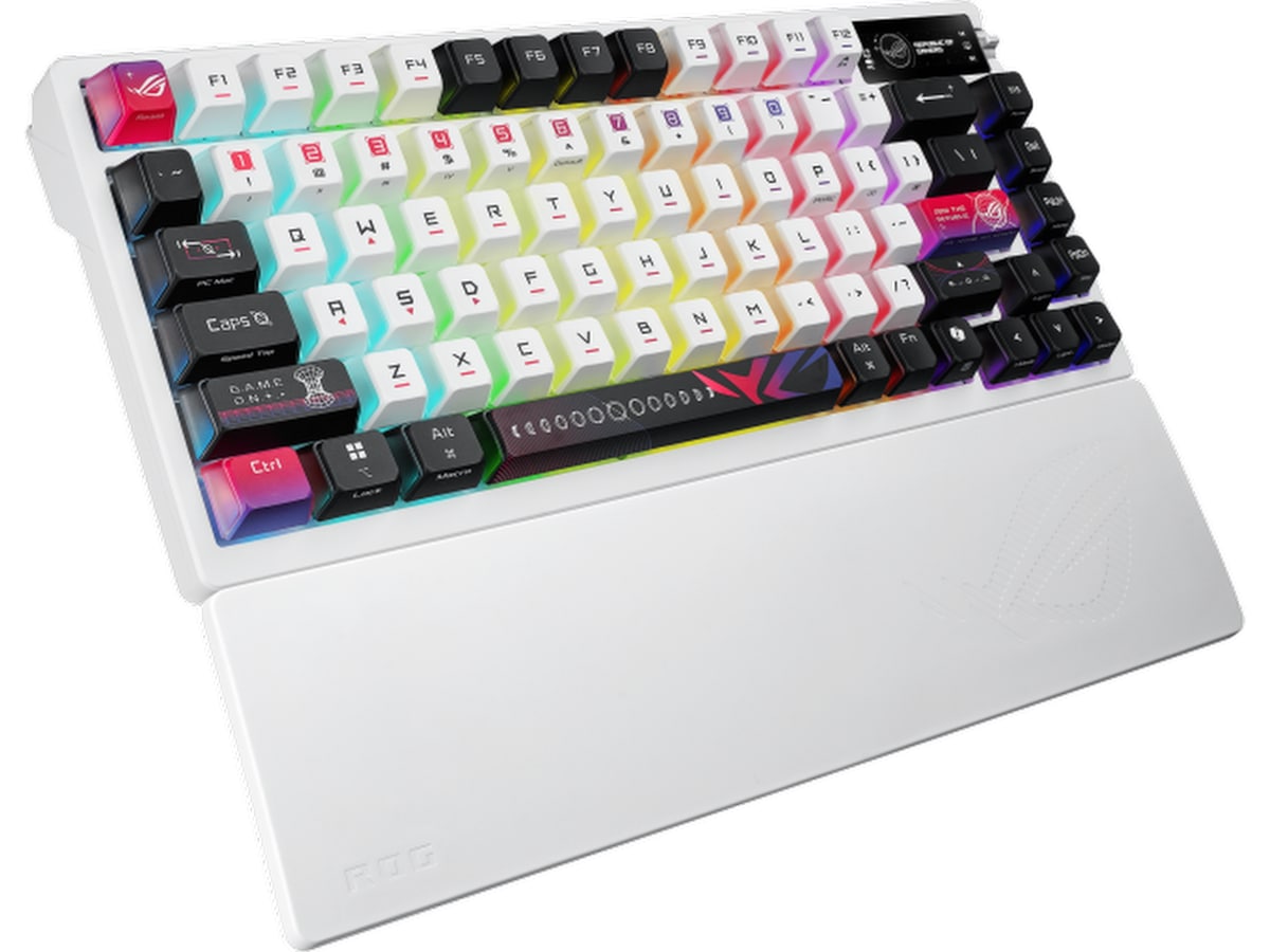 Asus M704 ROG Azoth X Trådløst Gamingtastatur (hvit) -B-Grade Demo tastatur