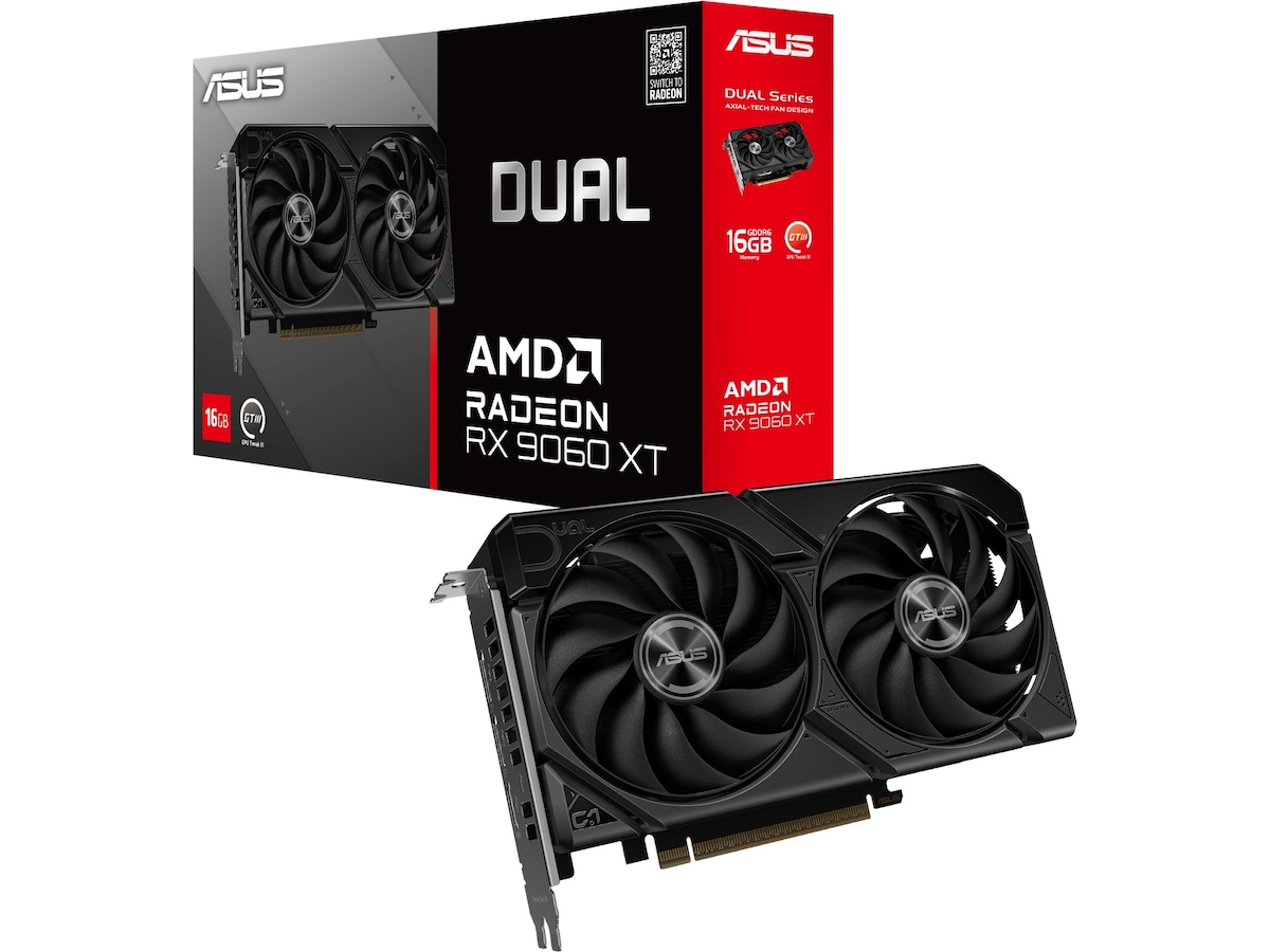 ASUS Dual Radeon RX 9060 XT Skjermkort
