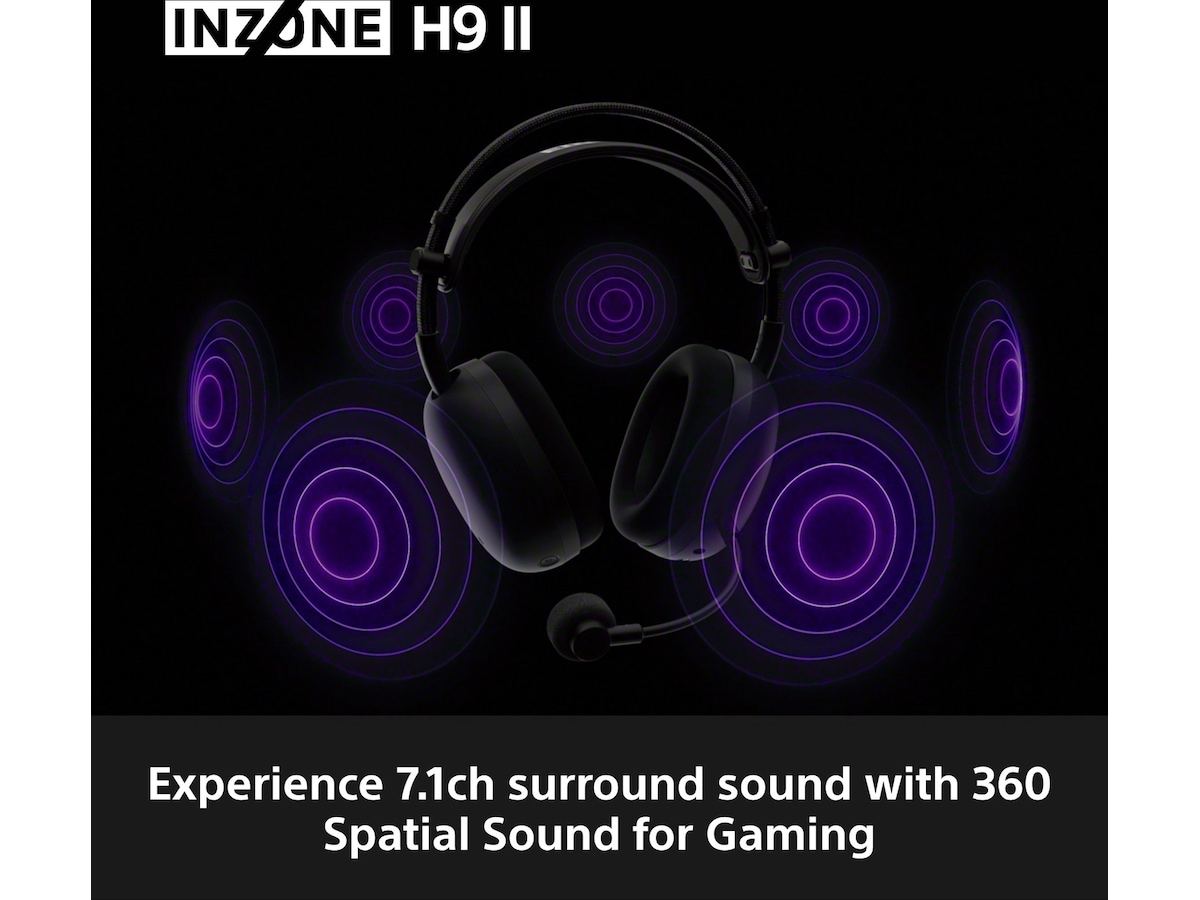 Sony INZONE H9 II Trådløst Støydempende Headset (sort) Gamingheadset