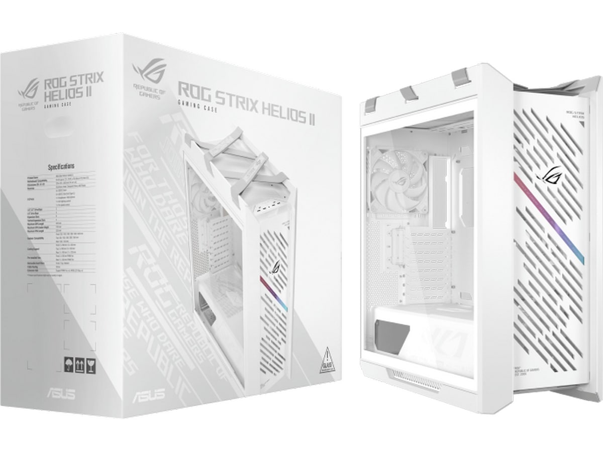 Asus ROG STRIX HELIOS II GX601S Mid Tower (hvit) Midi tower