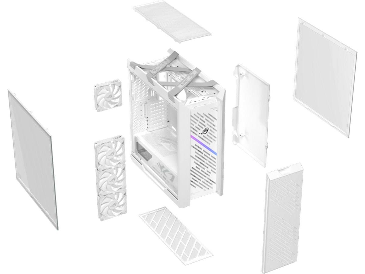 Asus ROG STRIX HELIOS II GX601S Mid Tower (hvit) Midi tower