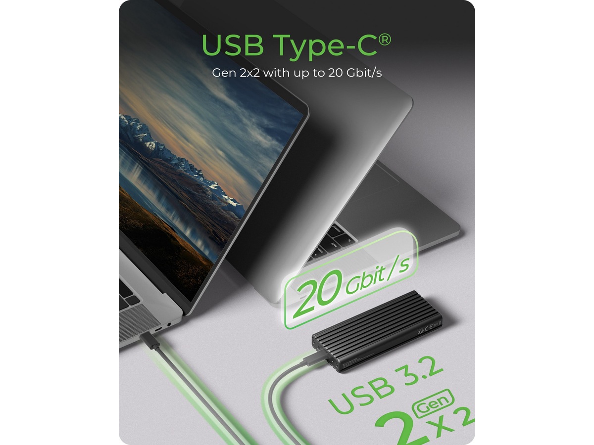 Icy Box M.2 NVMe SSD Kabinett Eksterne kabinetter