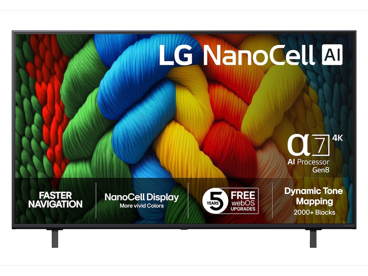 LG 55" NANO80 AI 4K NanoCell Smart-TV (2025) 50 - 59 tommer TV