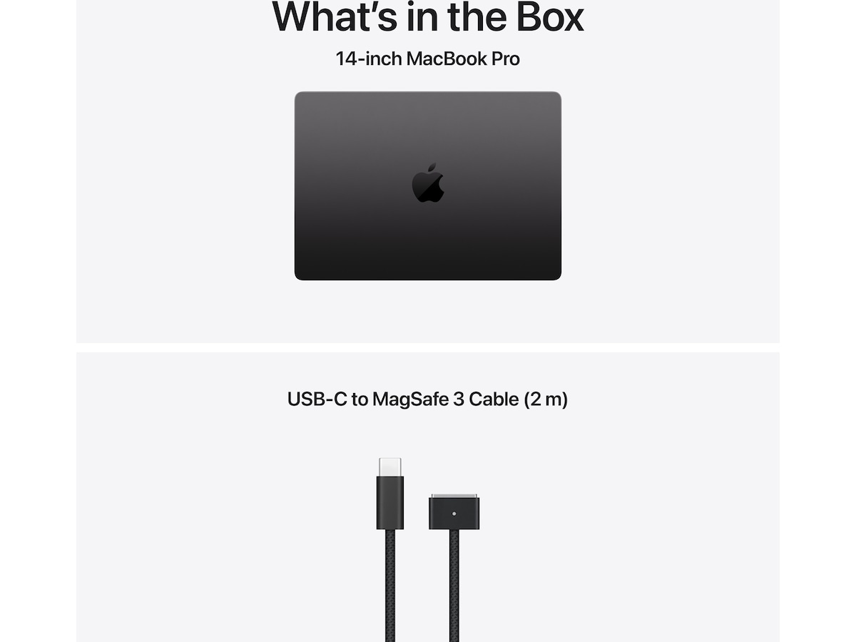 Macbook Pro 14 M5 (2025) 1TB (stellarsvart) PC - Bærbar / laptop