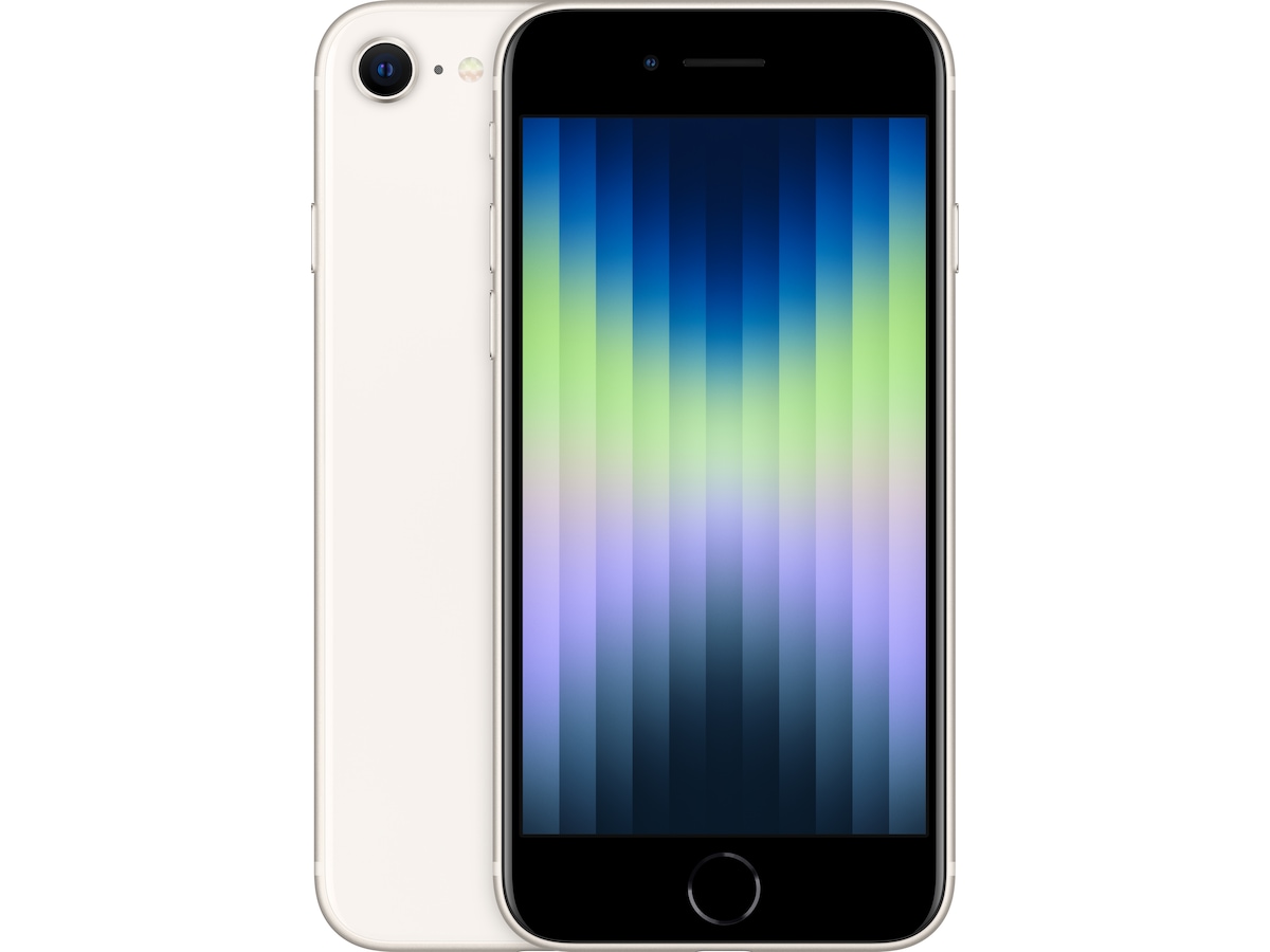 Apple iPhone SE (2022) 64GB (hvit) - Gradering B Nesten nytt! - Renewed