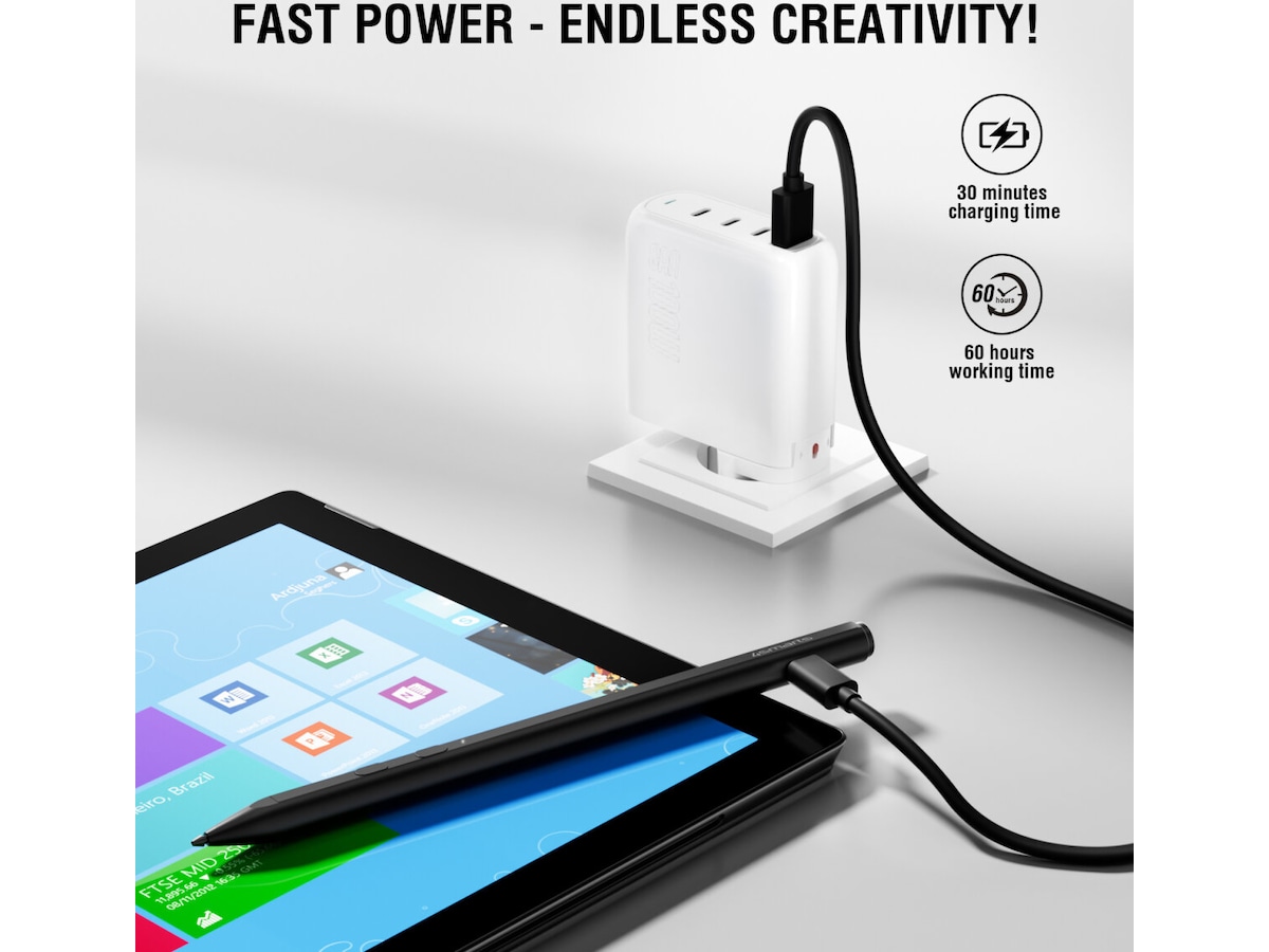 4smarts Microsoft Surface MPP Active Stylus (sort) Tastatur og stylus