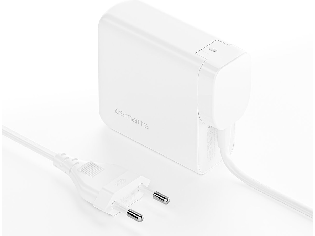 4smarts 100W GaN Flex Pro Travel Edition-lader (hvit) Batteri og lader