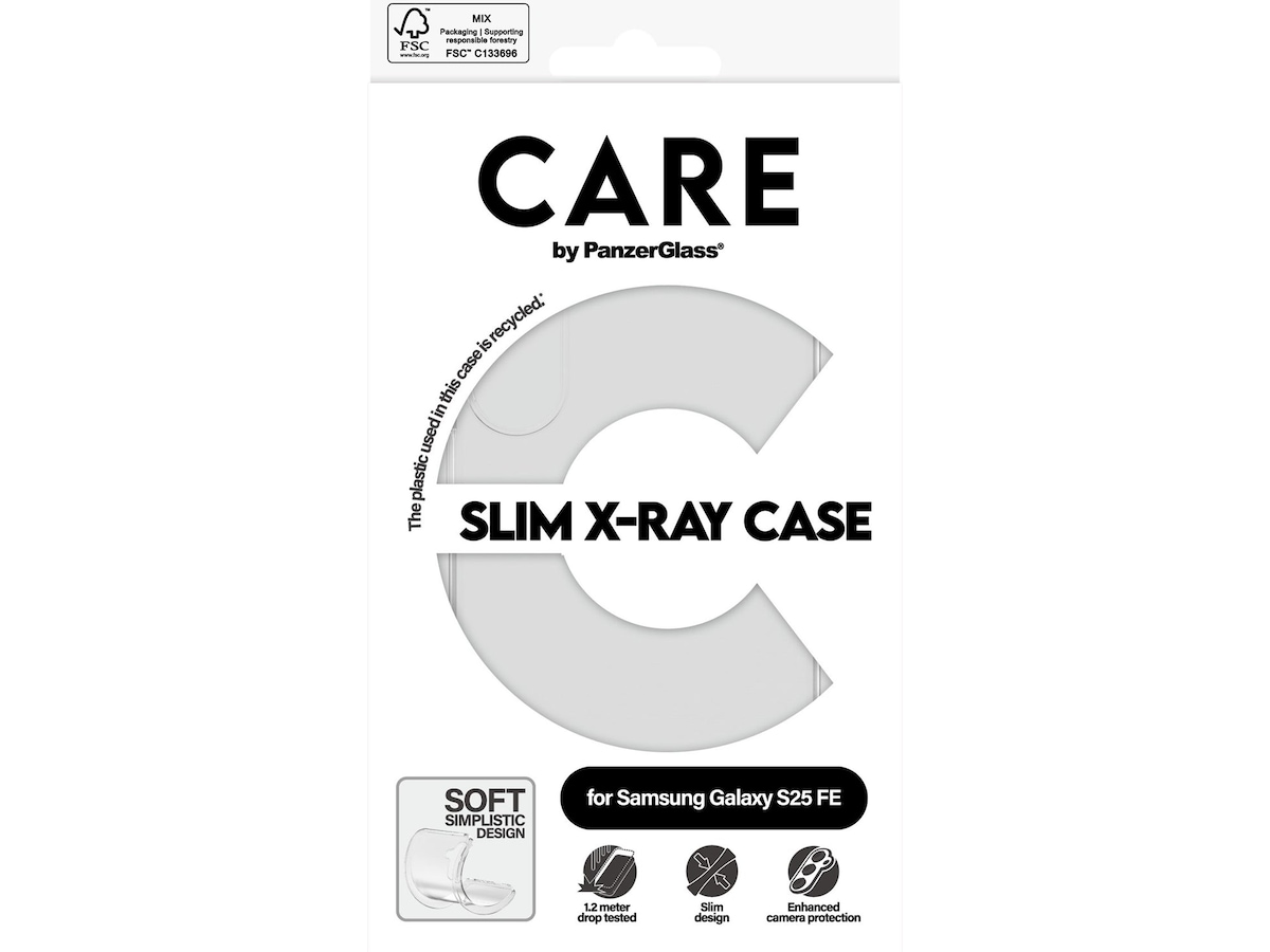 PanzerGlass CARE Galaxy S25 FE X-Ray silikondeksel (gjennomsiktig) Mobildeksel