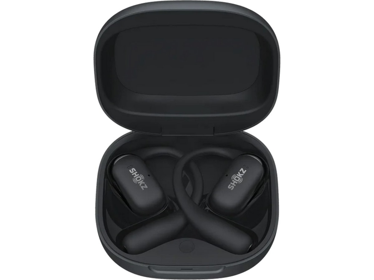SHOKZ OpenFit 2+ Trådløse Ørepropper, On-Ear (sort) Ørepropper