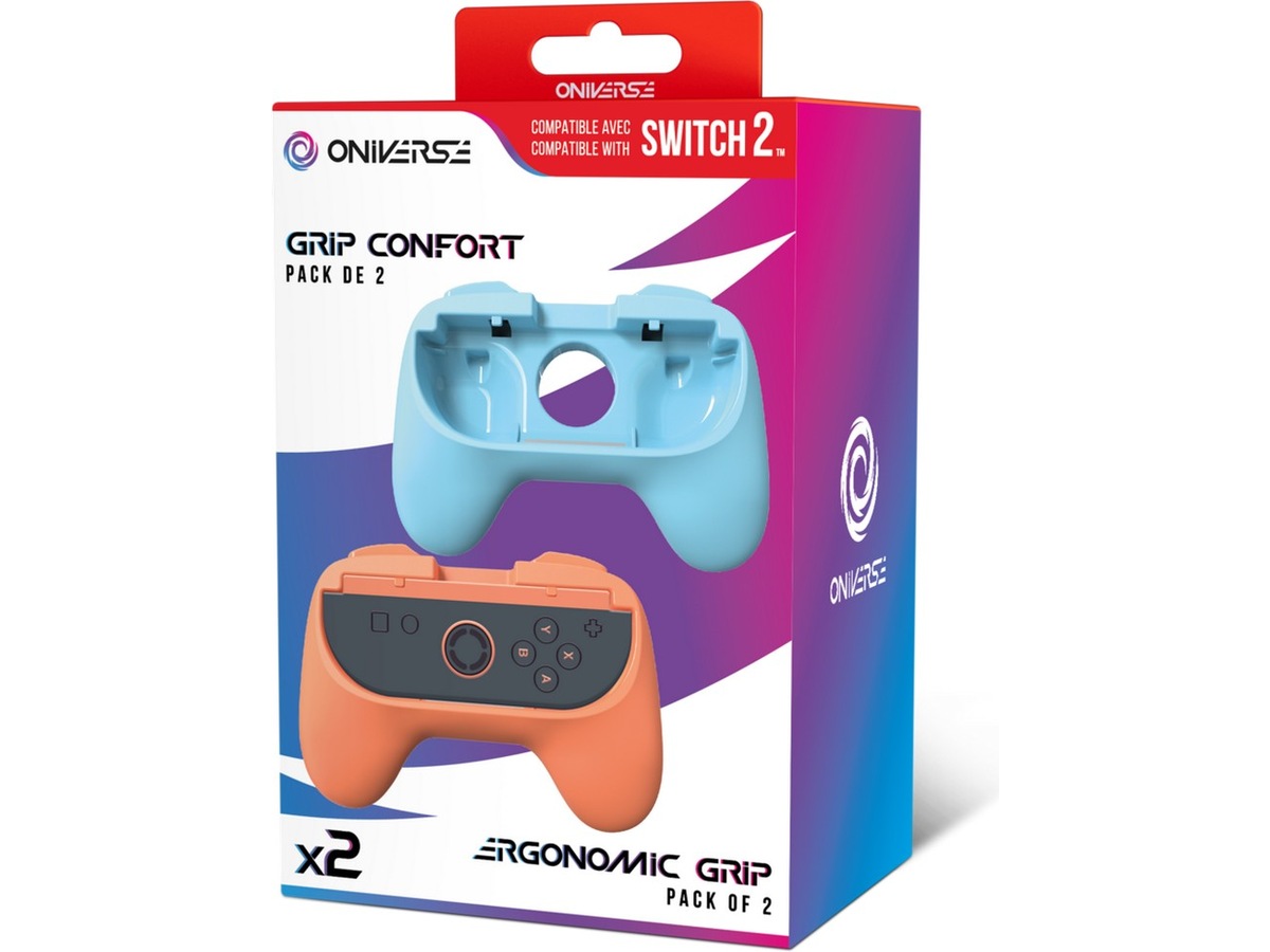 Oniverse Nintendo Switch 2 ergonomiske grep (2-pakning) Tilbehør til spillkonsoller