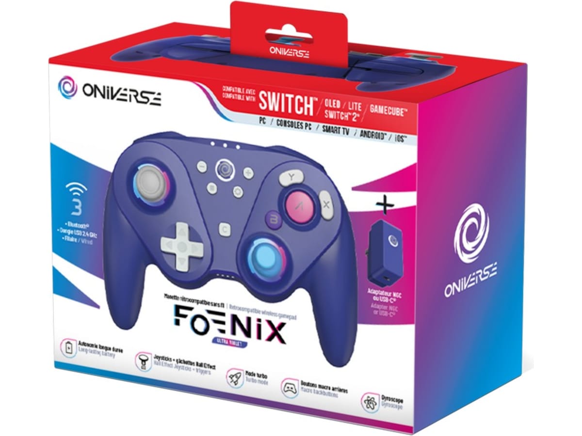 Oniverse Foenix Nintendo Switch 2 trådløs kontroller (fiolett) Tilbehør til spillkonsoller