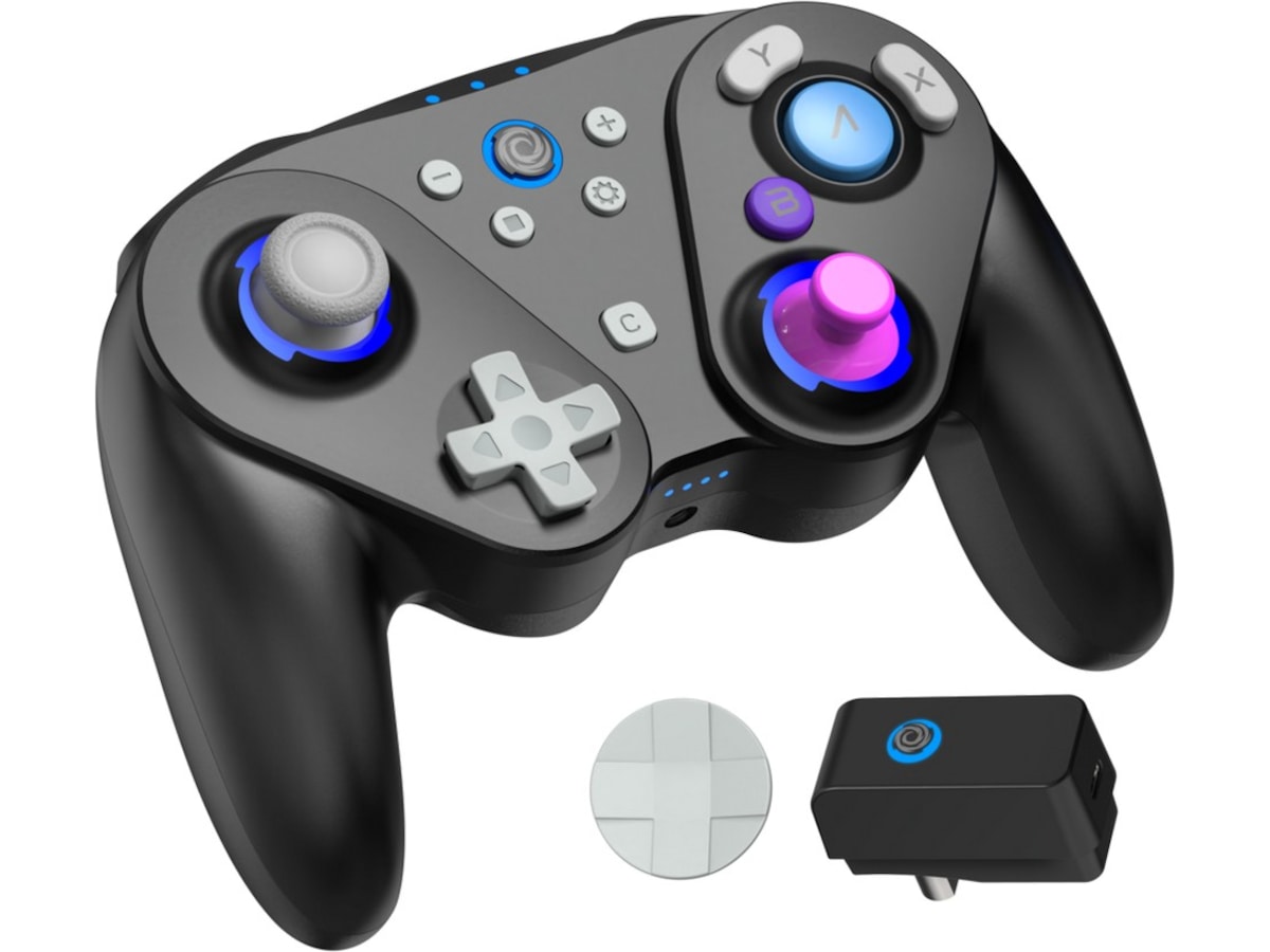 Oniverse Foenix Nintendo Switch 2 trådløs kontroller (sort) Tilbehør til spillkonsoller