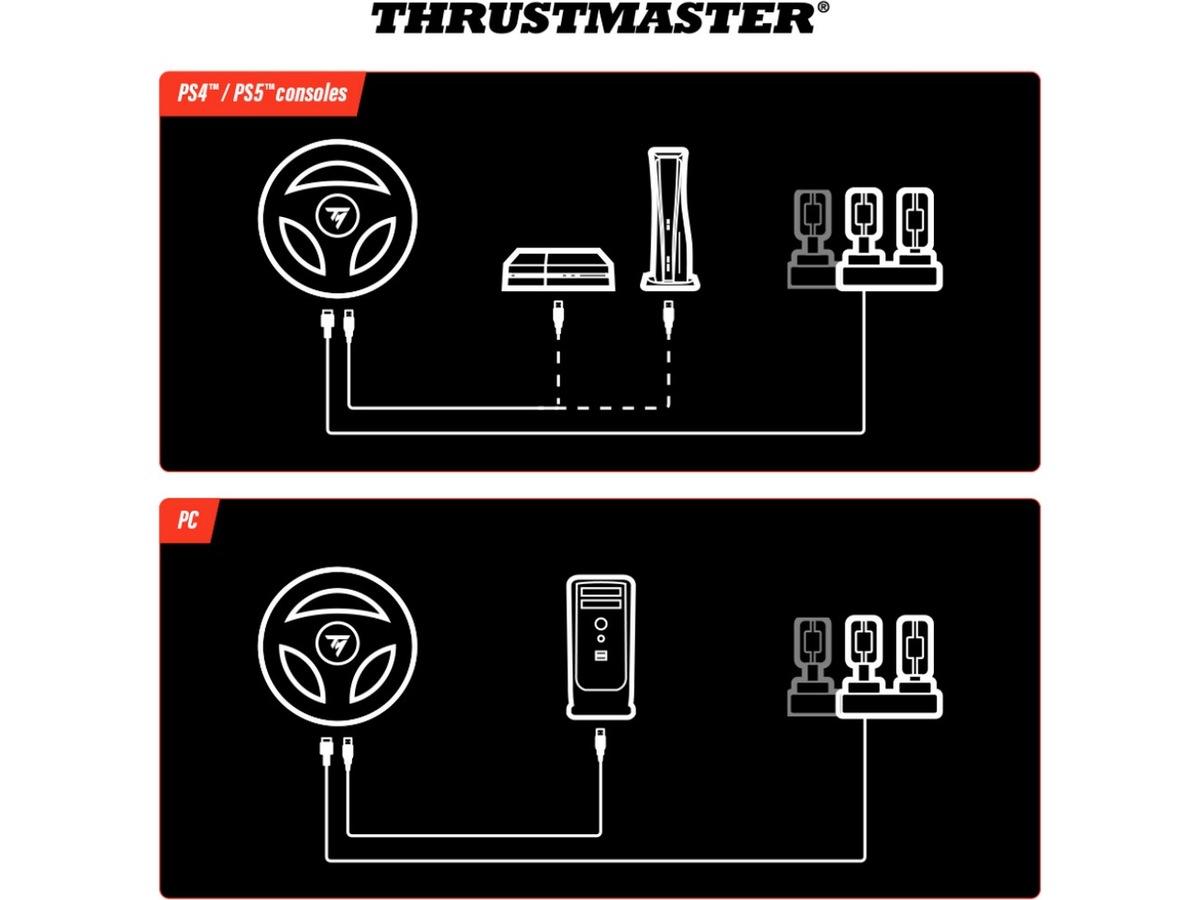 Thrustmaster T98 Ferrari 296 GTB Ratt og pedaler