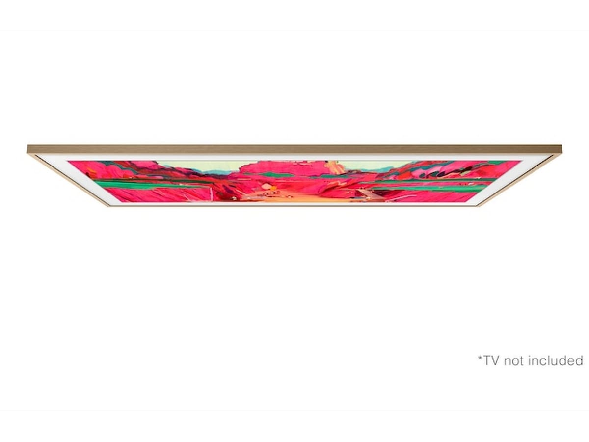 Samsung The Frame Pro 75" LS03FW + ramme Beige Wood 60 - 69 tommer TV