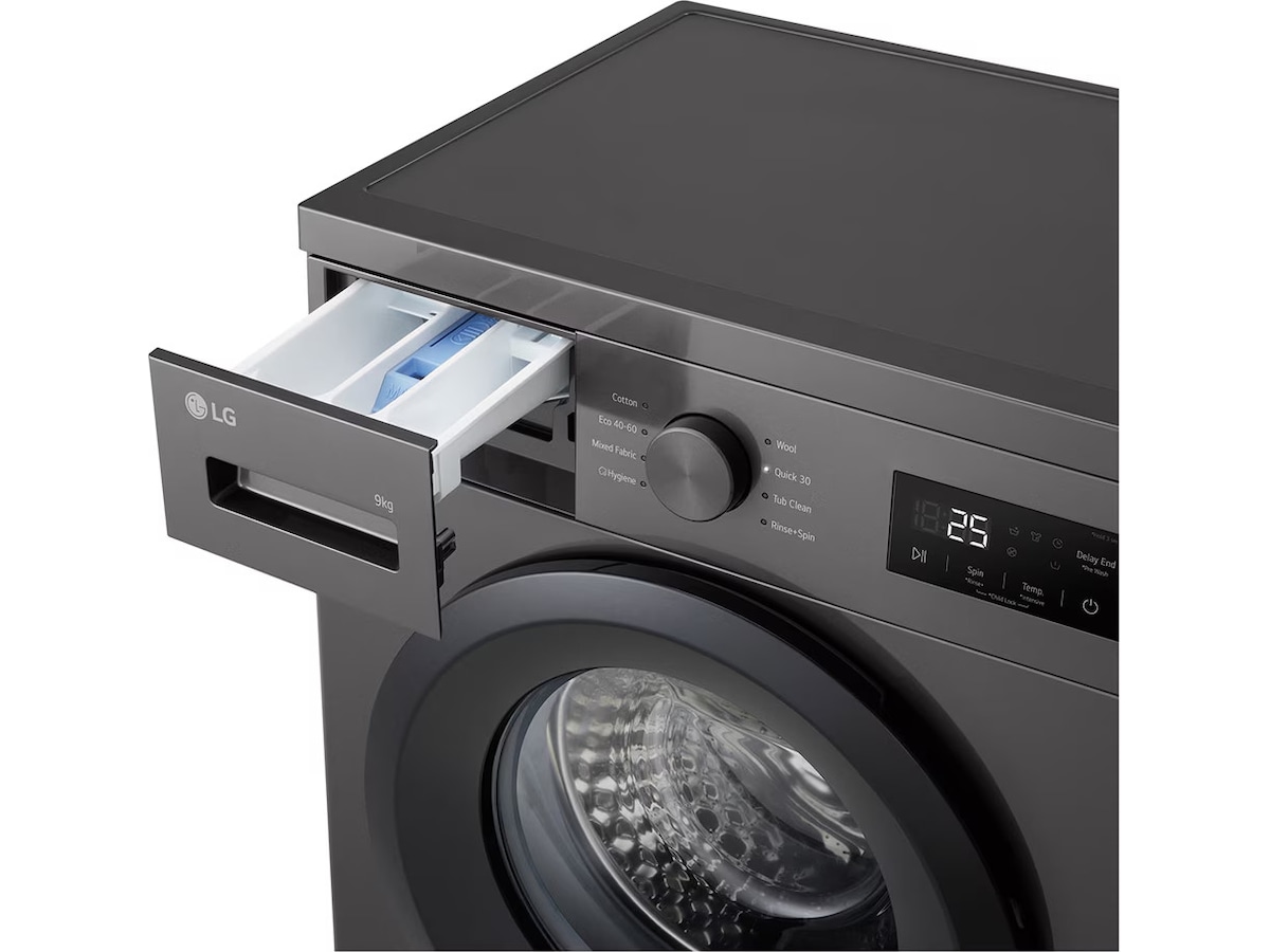 LG F4A1009NDK vaskemaskin (dark silver) + tørketrommel Vaskemaskin