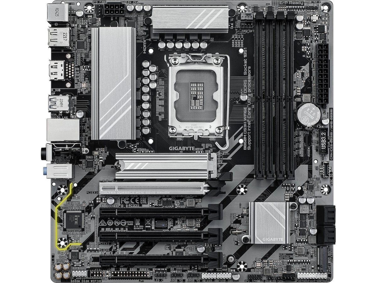 Gigabyte B860M DS3H WIFI6E hovedkort Intel Socket