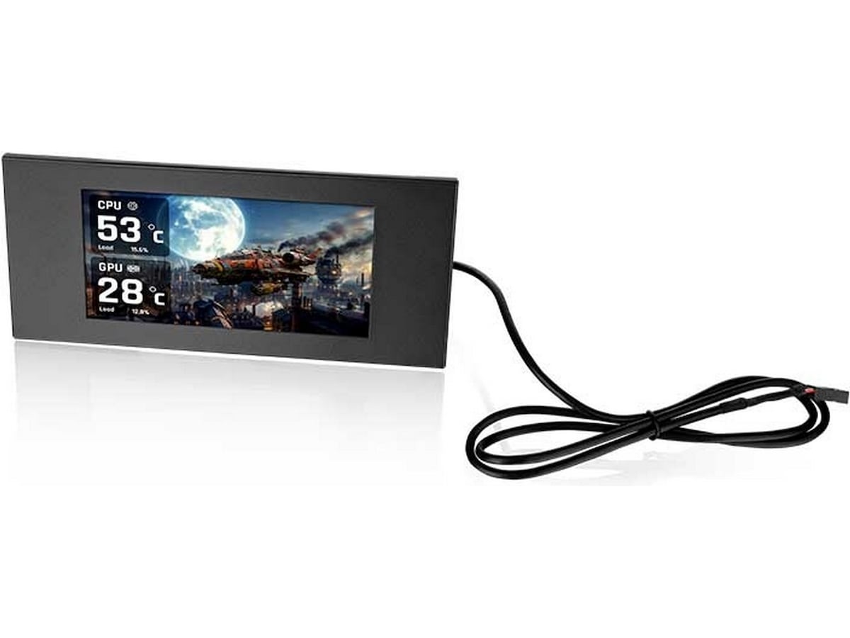 Thermaltake 6.0" LCD Panel Kit for View 600 TG (sort) Tilbehør