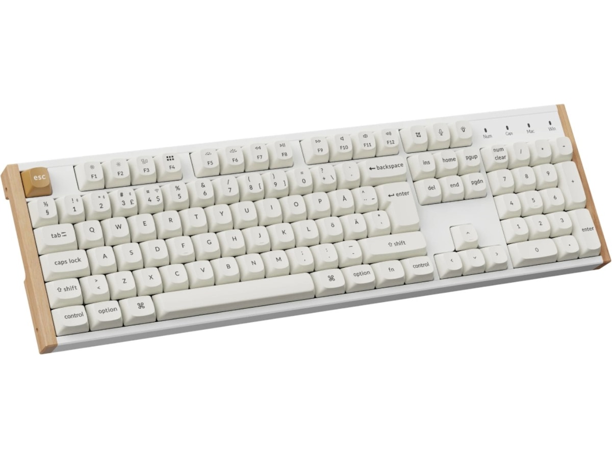 Keychron K10 HE SE Trådløst gamingtastatur (tre/hvit) Gamingtastatur