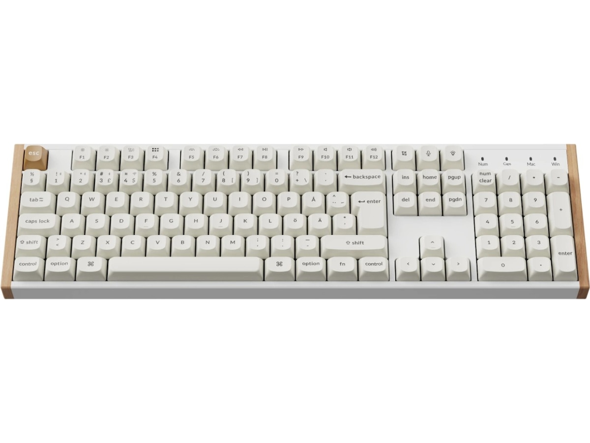 Keychron K10 HE SE Trådløst gamingtastatur (tre/hvit) Gamingtastatur