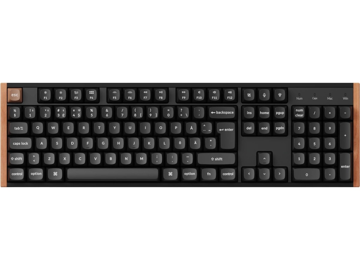 Keychron K10 HE SE Trådløst gamingtastatur (tre/sort) Gamingtastatur