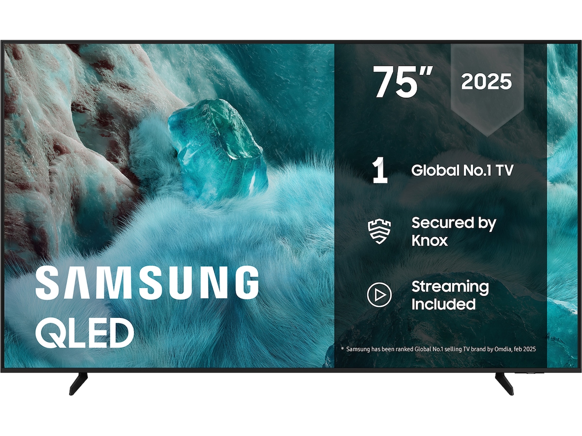 Samsung 75" Q7FA QLED 4K Smart TV (2025) + lydplanke 50 - 59 tommer TV