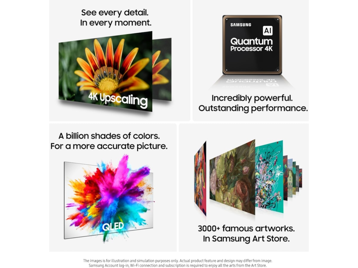 Samsung 65" Q7FA QLED 4K Smart TV (2025) + Galaxy A16 60 - 69 tommer TV