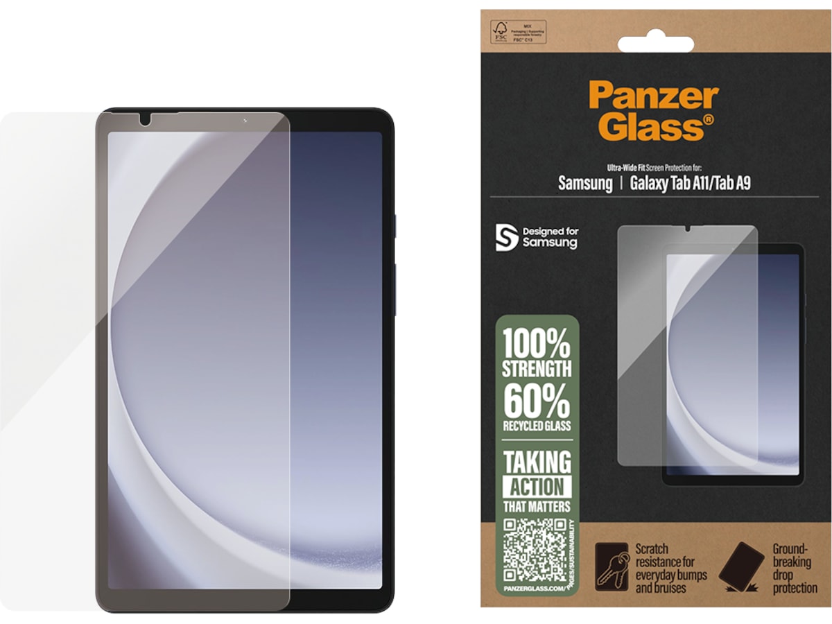 PanzerGlass Galaxy Tab A11 / Tab A9 Skjermbeskytter Skjermbeskyttelse nettbrett