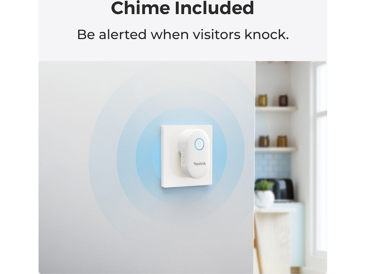 Reolink Video Doorbell WiFi (sort) Ringeklokker