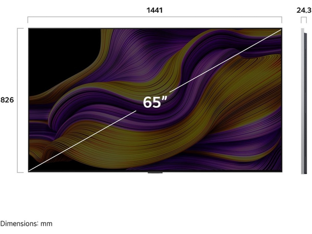 LG 65" G5 AI 4K OLED Smart TV (2025) + veggfeste 60 - 69 tommer TV