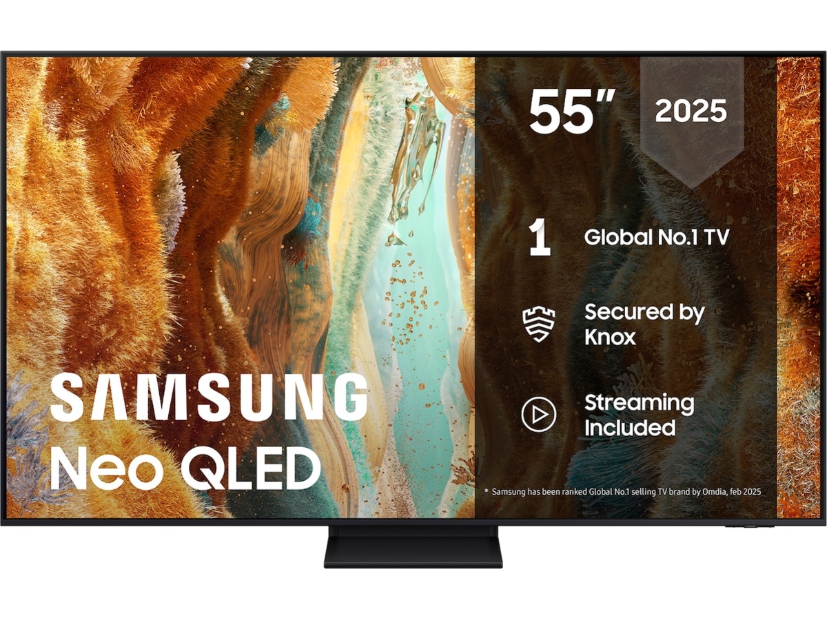 Samsung 55" QN70F Neo QLED 4K Mini LED smart-TV (2025) + veggfeste 60 - 69 tommer TV