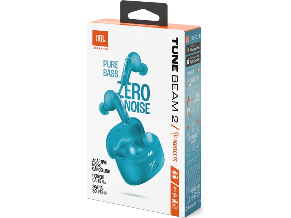 JBL Tune Beam 2 trådløse ørepropper (turkis) Ørepropper