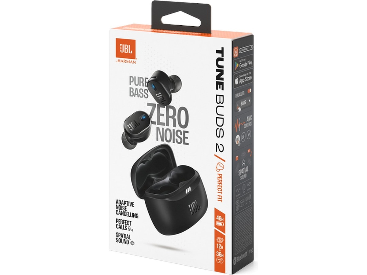 JBL Tune Buds 2 trådløse ørepropper, In-Ear (sort) Ørepropper