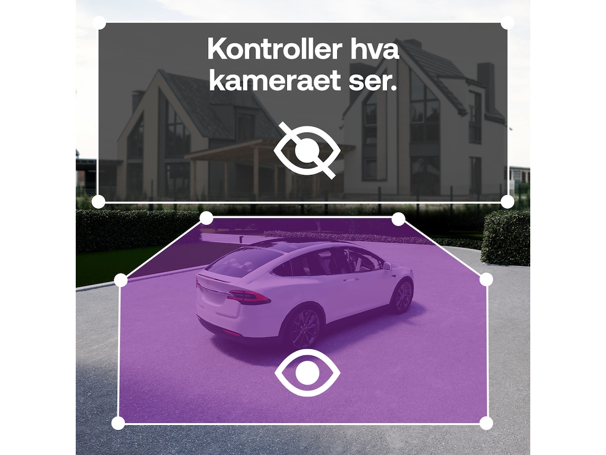 Arlo Essential 3 2K utendørs overvåkningskamera 2-pack + solcellepanel Overvåkningskameraer