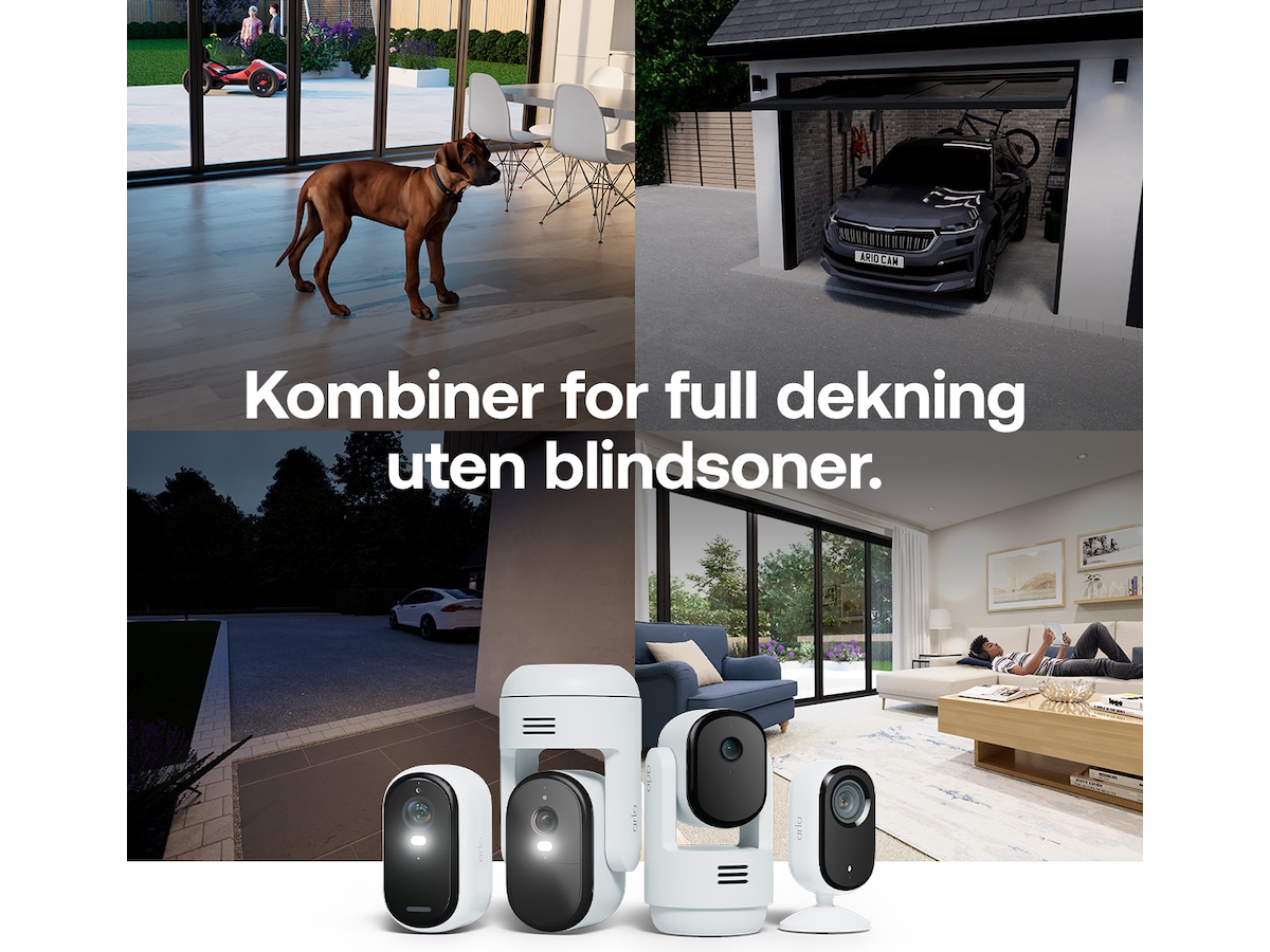 Arlo Essential 3 HD utendørs overvåkningskamera 2-pack Overvåkningskameraer