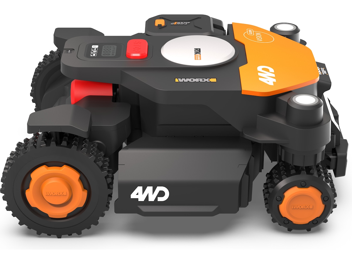 Kraftig firehjulsdrevet klipper med AI-kamera for automatisk mapping Robotgressklipper